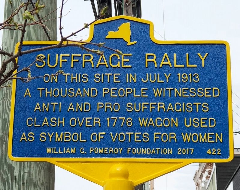 Suffrage Rally Marker image. Click for full size.