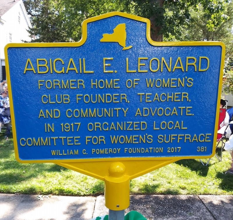 Abigail E. Leonard Marker image. Click for full size.