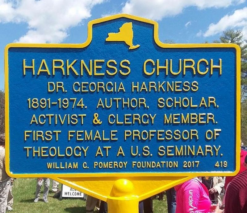 Harkness Church Marker. Click for full size. Harkness Church Marker image. Click for full size.