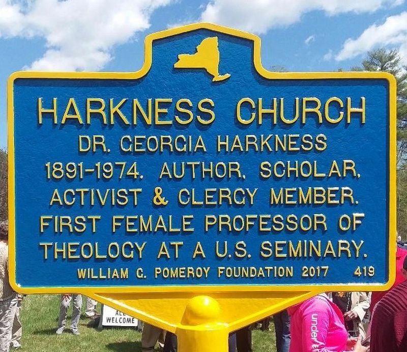 Harkness Church Marker image. Click for full size.