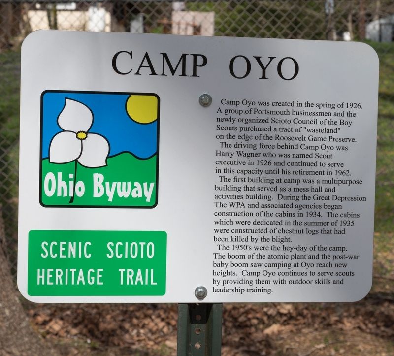 Camp Oyo Marker image. Click for full size.
