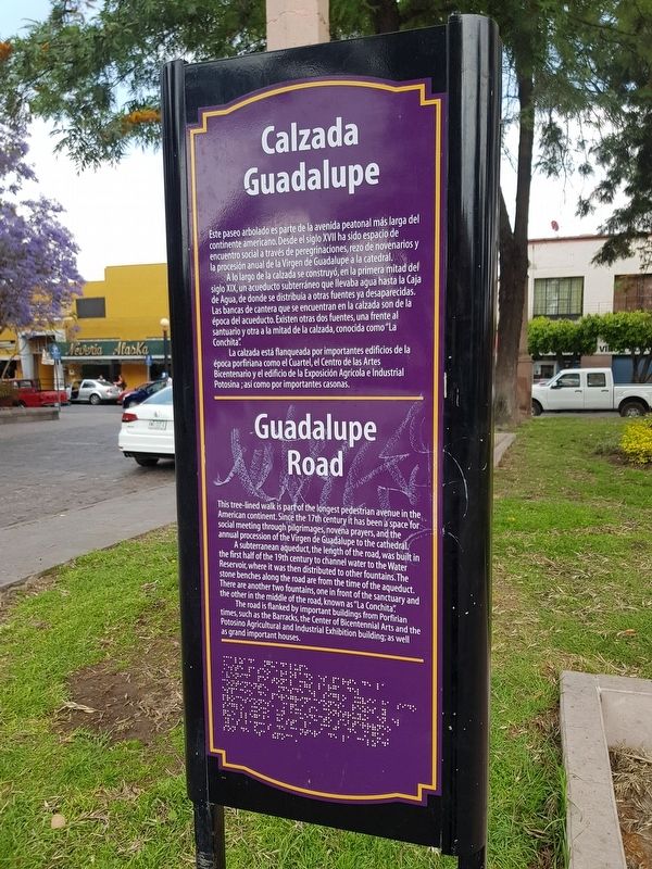 Guadalupe Road Marker. Click for full size. Guadalupe Road Marker image. Click for full size.