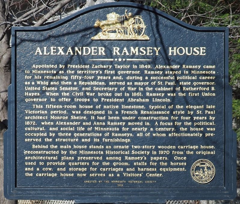 Alexander Ramsey House marker image. Click for full size.