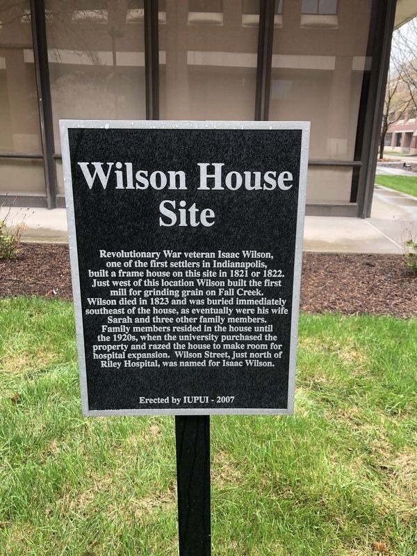 Wilson House Site Marker. Click for full size. Wilson House Site Marker image. Click for full size.