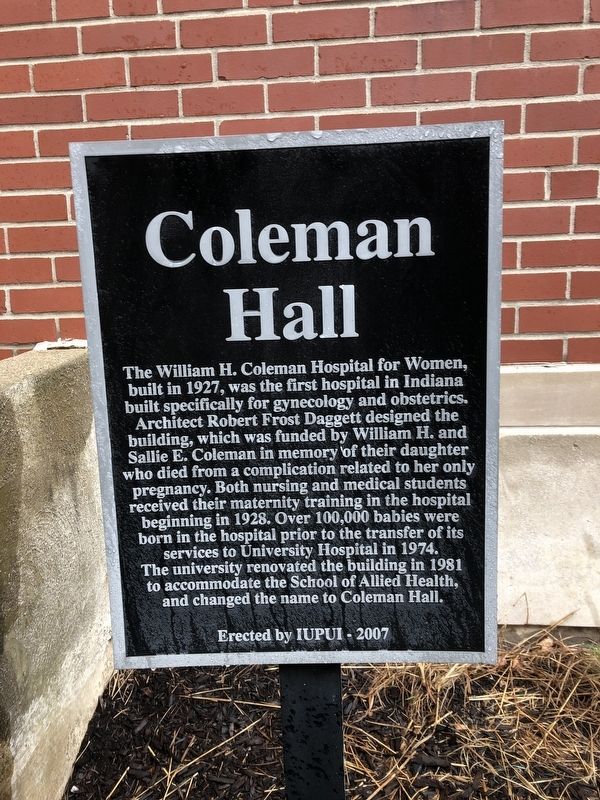 Coleman Hall Marker image. Click for full size.