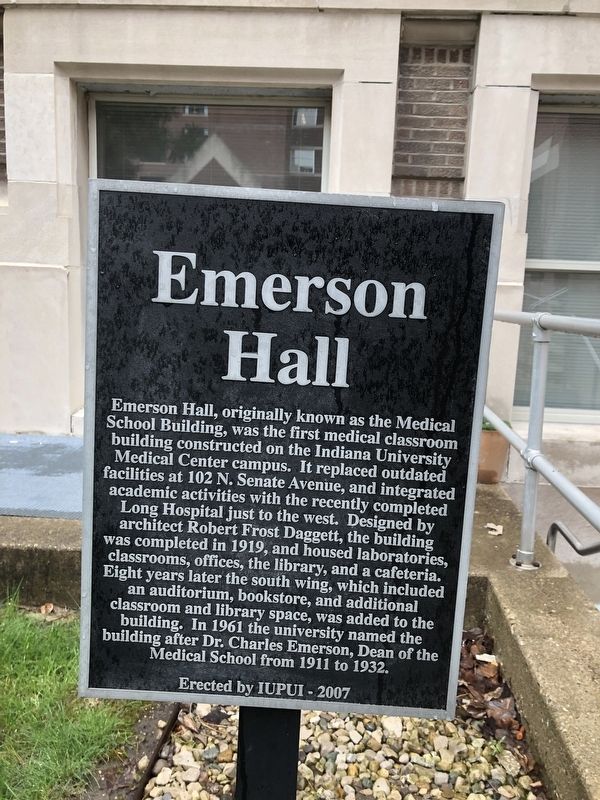 Emerson Hall Marker image. Click for full size.