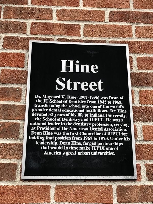 Hine Street Marker. Click for full size. Hine Street Marker image. Click for full size.