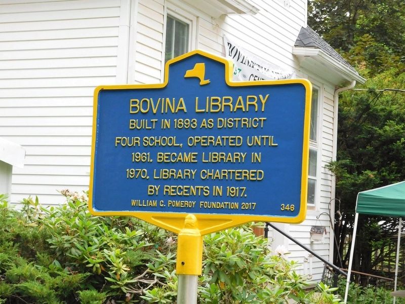 Bovina Library Marker image. Click for full size.
