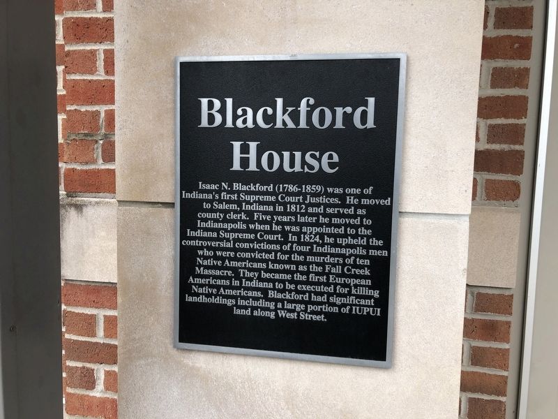 Blackford House Marker. Click for full size. Blackford House Marker image. Click for full size.