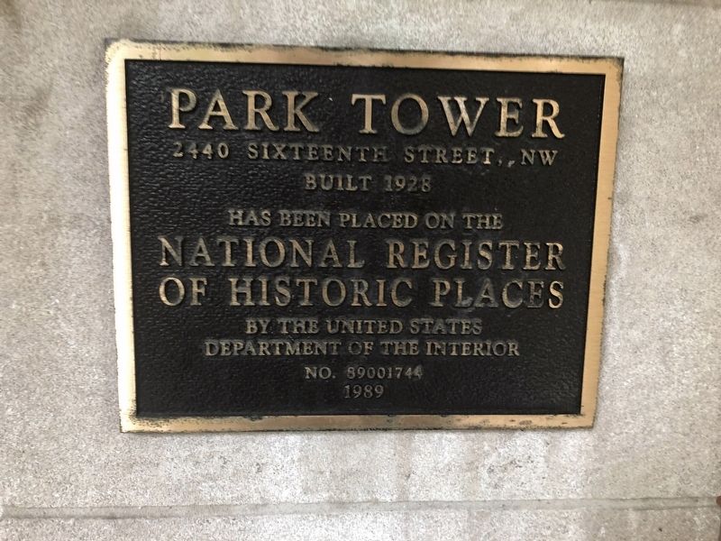 Park Tower Marker image. Click for full size.