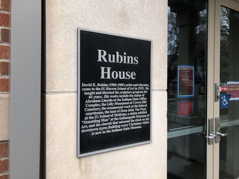 Rubins House Marker. Click for full size. Rubins House Marker image. Click for full size.