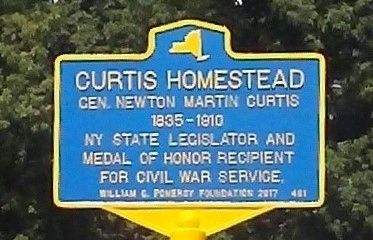 Curtis Homestead Marker image. Click for full size.