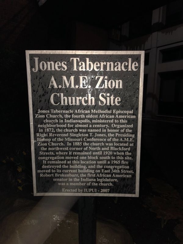 Jones Tabernacle A.M.E. Zion Church Site Marker image. Click for full size.
