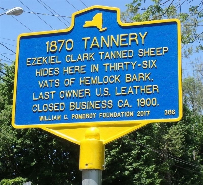 1870 Tannery Marker. Click for full size. 1870 Tannery Marker image. Click for full size.