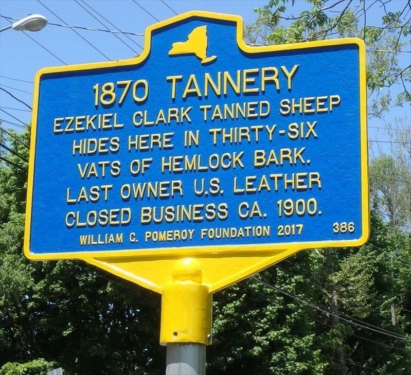 1870 Tannery Marker image. Click for full size.