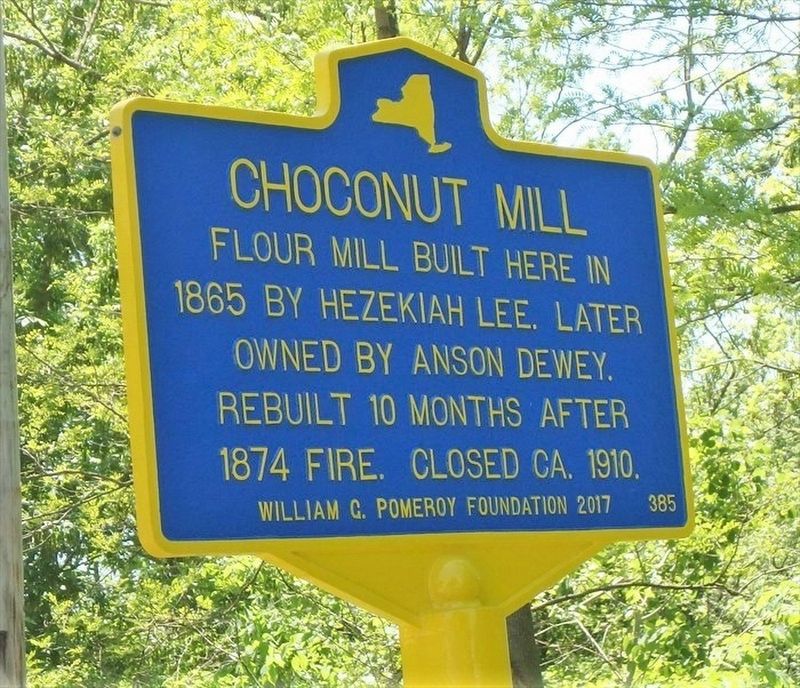 Choconut Mill Marker. Click for full size. Choconut Mill Marker image. Click for full size.