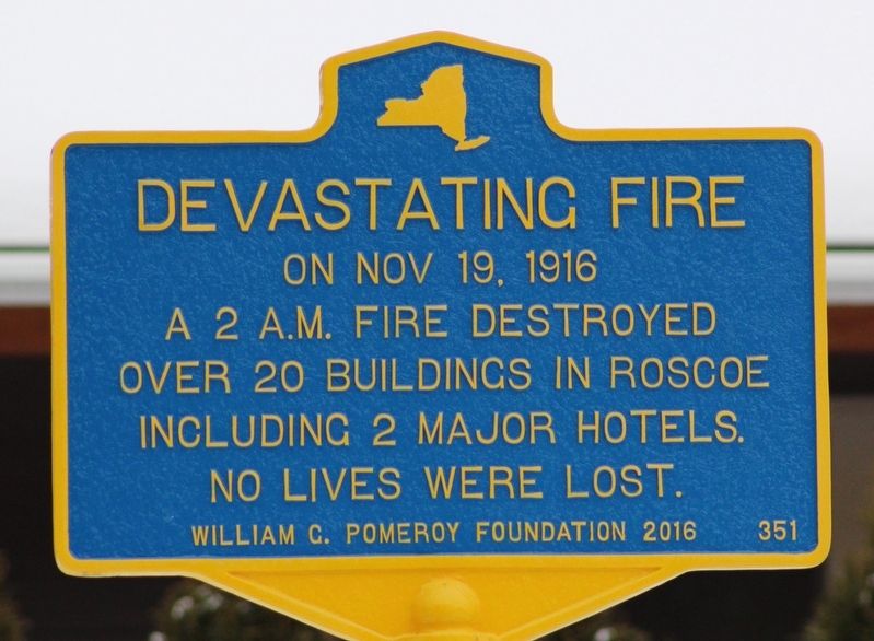 Devastating Fire Marker image. Click for full size.