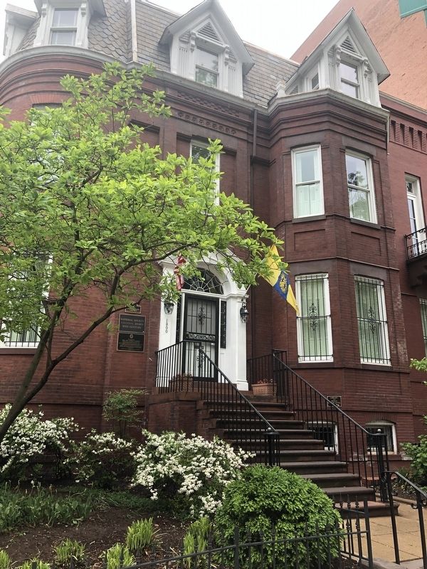 The Scriven House before the new plaque was installed image. Click for full size.