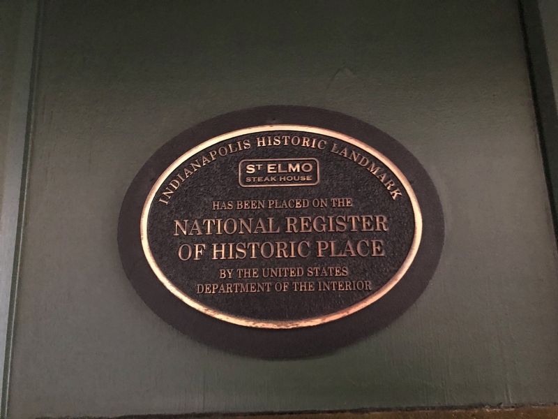 St. Elmo Steak House Marker. Click for full size. St. Elmo Steak House Marker image. Click for full size.