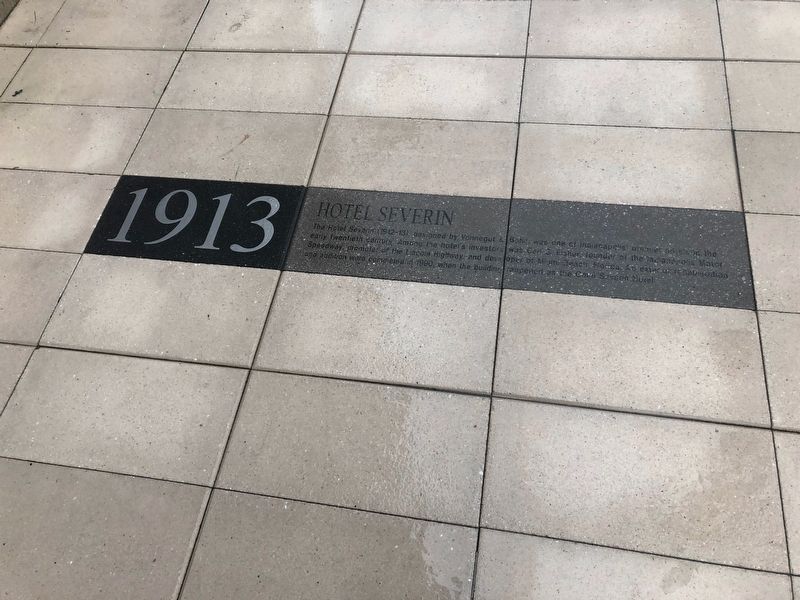 Hotel Severin Marker. Click for full size. Hotel Severin Marker image. Click for full size.