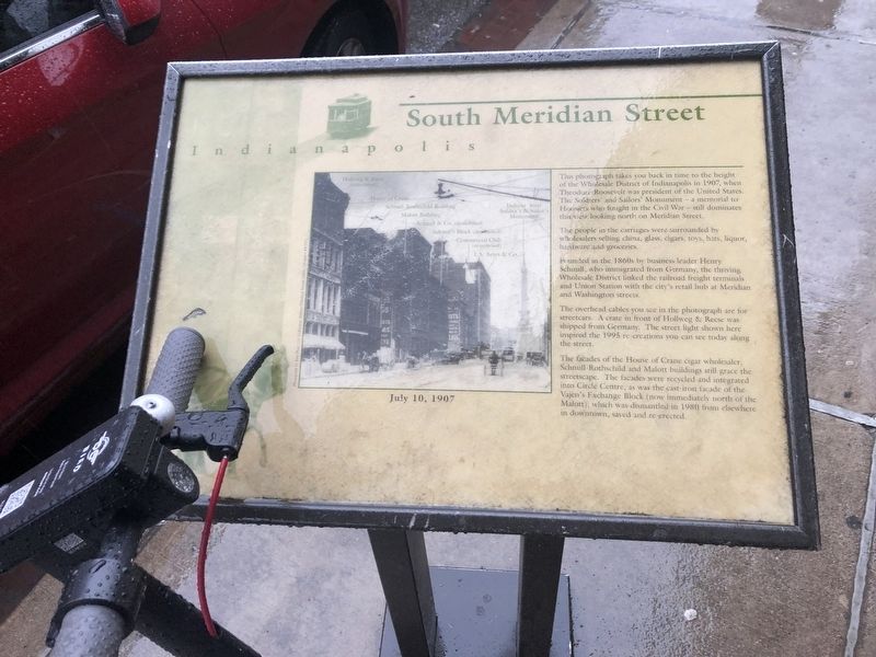 South Meridian Street Marker image. Click for full size.