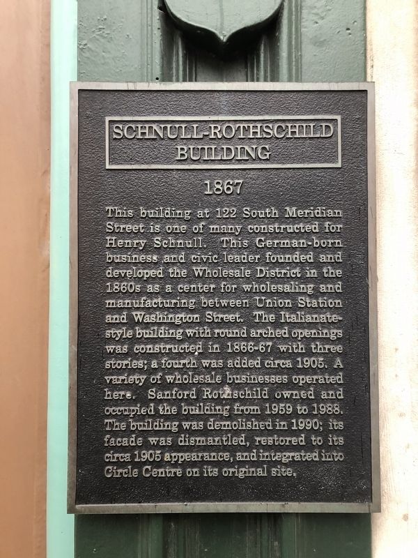 Schnull-Rothschild Building Marker image. Click for full size.