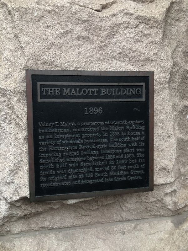 The Malott Building Marker. Click for full size. The Malott Building Marker image. Click for full size.