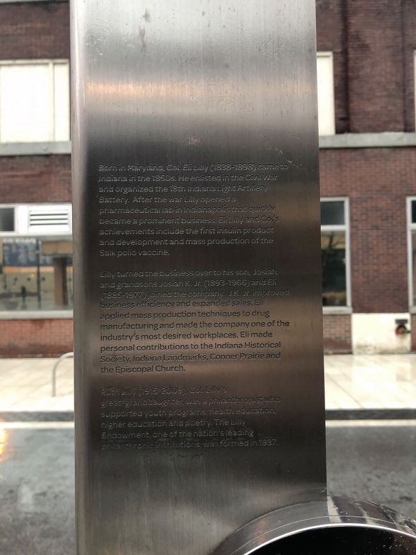 The Lilly Family Marker. Click for full size. The Lilly Family Marker image. Click for full size.