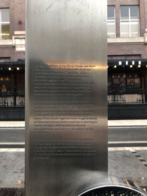 President Abraham Lincoln Marker image. Click for full size.