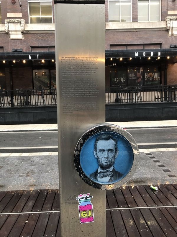 President Abraham Lincoln Marker image. Click for full size.