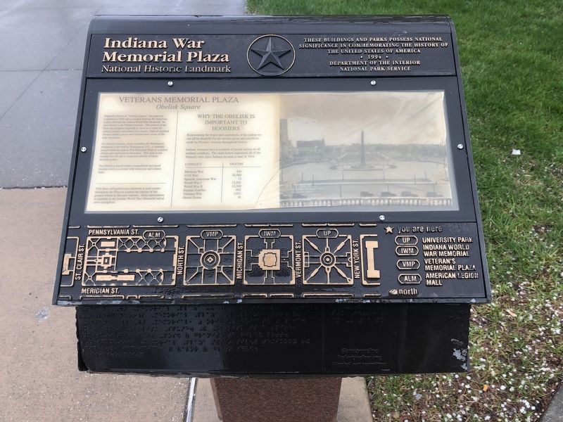 Veterans Memorial Plaza Marker. Click for full size. Veterans Memorial Plaza Marker image. Click for full size.