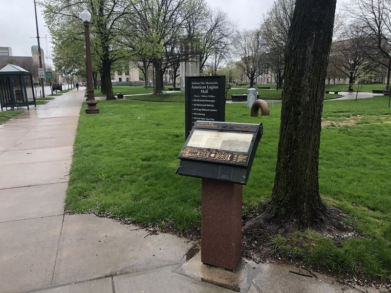 American Legion Mall Marker. Click for full size. American Legion Mall Marker image. Click for full size.