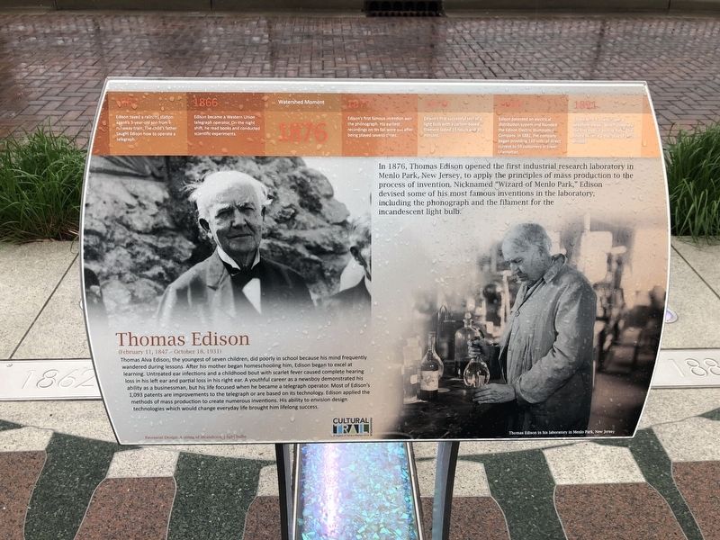 Thomas Edison Marker image. Click for full size.