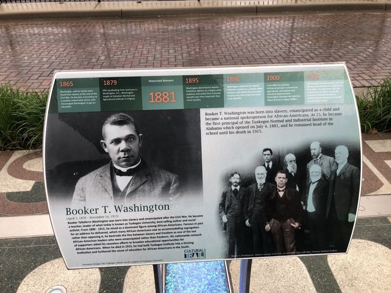 Booker T. Washington Marker image. Click for full size.