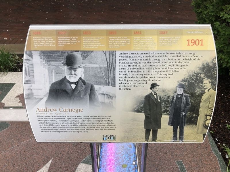 Andrew Carnegie Marker image. Click for full size.