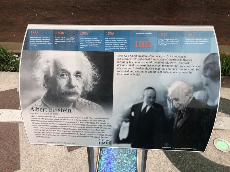 Albert Einstein Marker image. Click for full size.