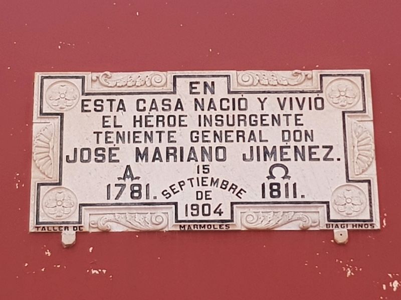 Jos Mariano Jimnez Marker image. Click for full size.