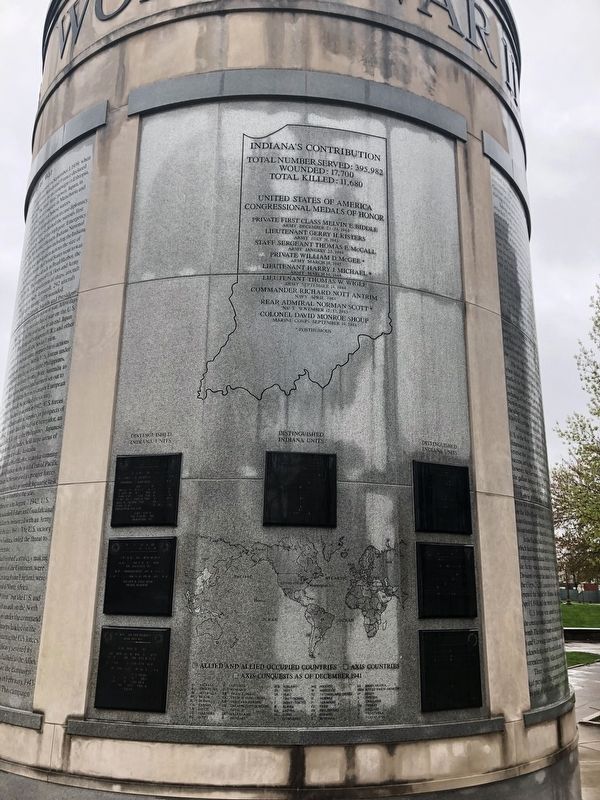 Indiana World War II Memorial image. Click for full size.