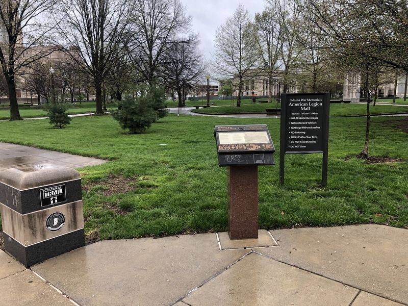 American Legion Mall Marker. Click for full size. American Legion Mall Marker image. Click for full size.