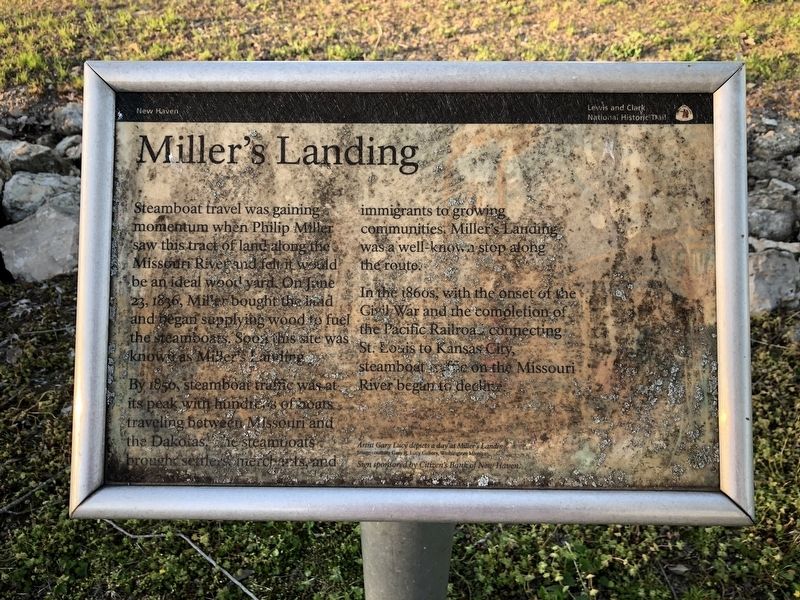 Miller's Landing Marker image. Click for full size.