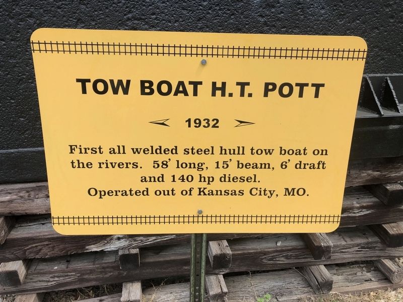 Tow Boat H.T. Pott Marker image. Click for full size.