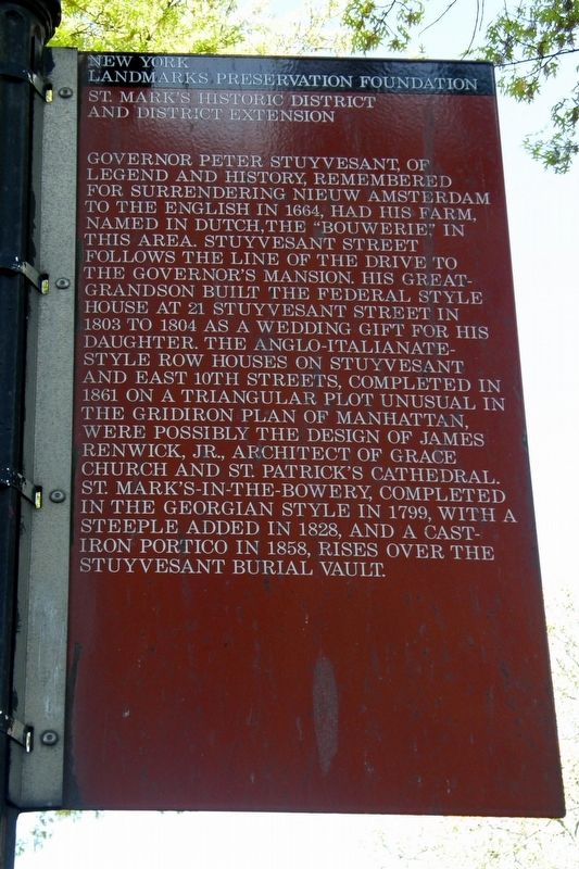 St. Mark’s Historic District and District Extension Marker. Click for full size. St. Mark’s Historic District and District Extension Marker image. Click for full size.