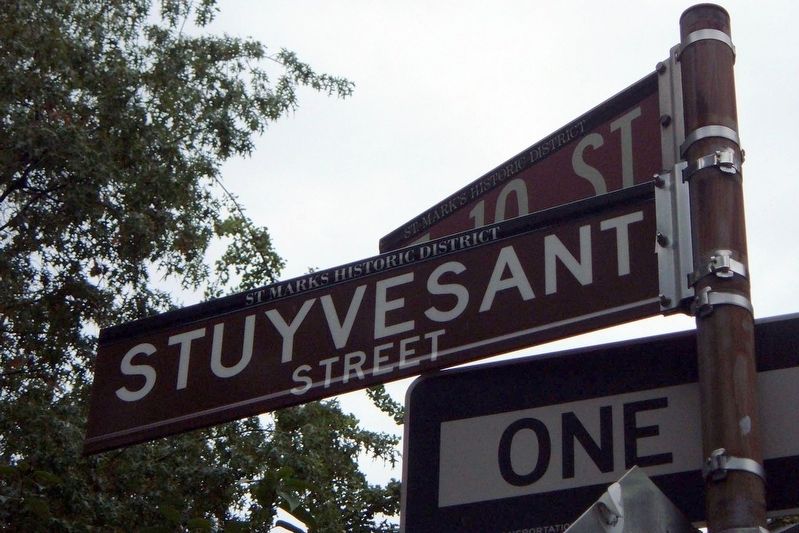 St. Marks Historic District streetsigns image. Click for full size.
