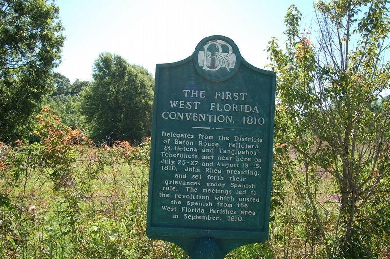 The First West Florida Convention, 1810 Marker image. Click for full size.