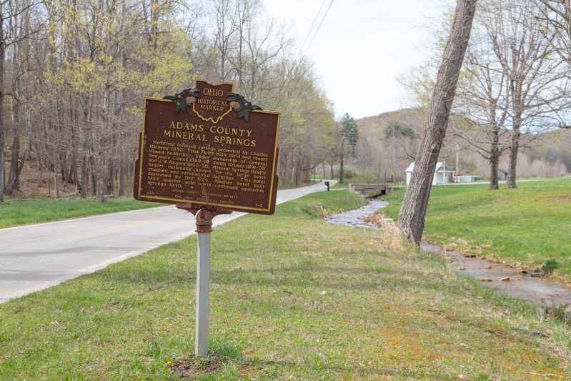 Adams County Mineral Springs Marker image. Click for full size.