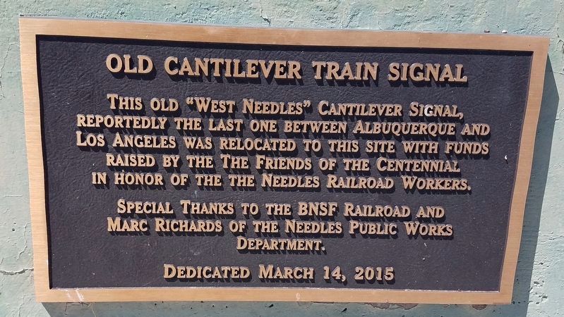 Old Cantilever Train Signal Marker. Click for full size. Old Cantilever Train Signal Marker image. Click for full size.