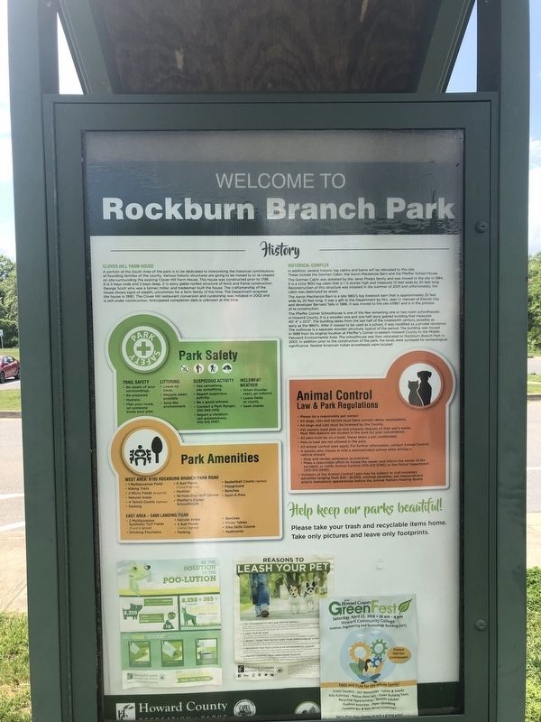 Welcome to Rockburn Branch Park Marker image. Click for full size.