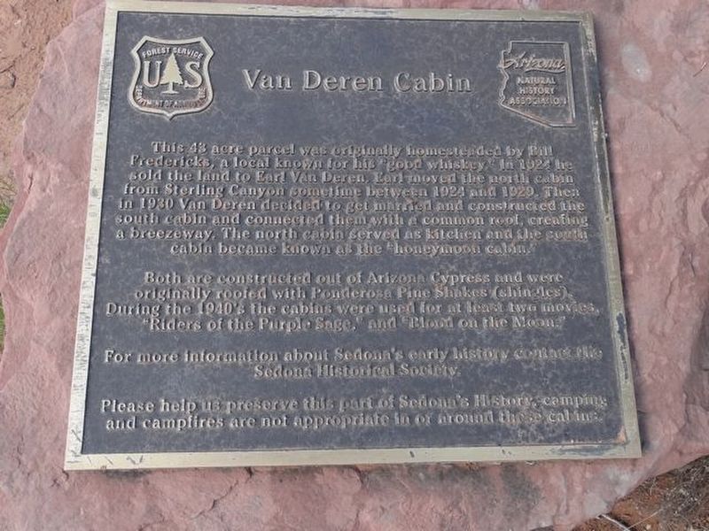 Van Deren Cabin Marker image. Click for full size.