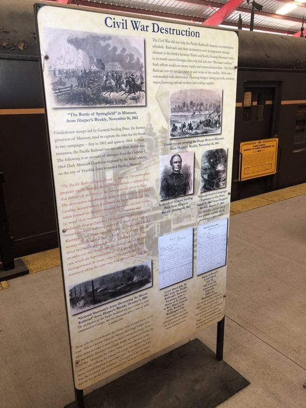 Civil War Destruction Marker image. Click for full size.
