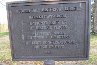 Medora Ball Historical Museum Marker. Click for full size. Medora Ball Historical Museum Marker image. Click for full size.